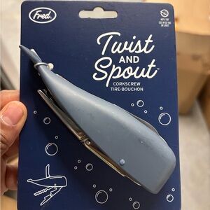 New!!! Fred. Twist & Spout Blue Whale Corkscrew